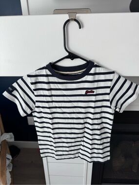 Superdry Kids Stripe Tee Navy/White 6 Years New